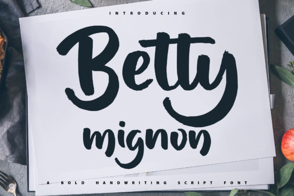 Betty Mignon: Bold Handwritten Style