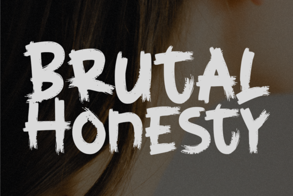 Brutal Honesty: A Bold Textured Display Font