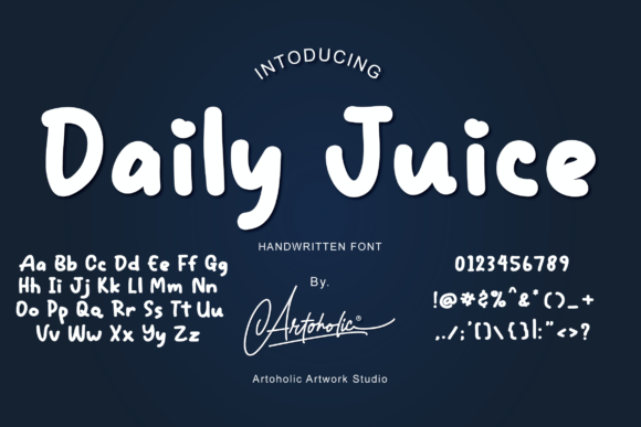 Daily Juice: The Handwritten Font That Adds Personality to Every Project