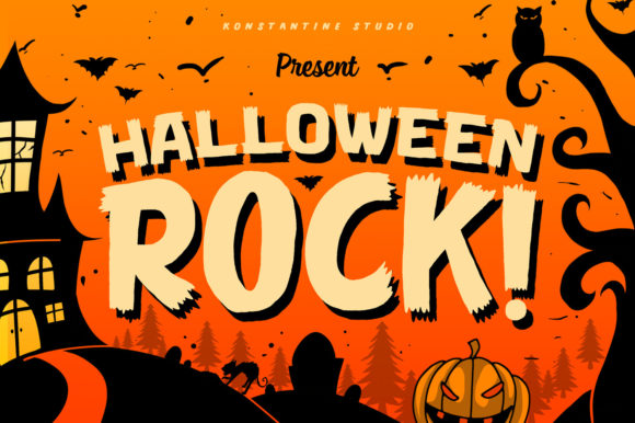 Halloween Rock: Integrating a Brushed Display Font into Your Creative Workflow