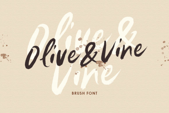 Olive Vine: Integrating a Brushed Handwritten Font into Professional Design Workflows