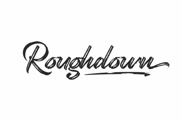 Roughdown Font: A Guide to Elegant Brushed Script Typography
