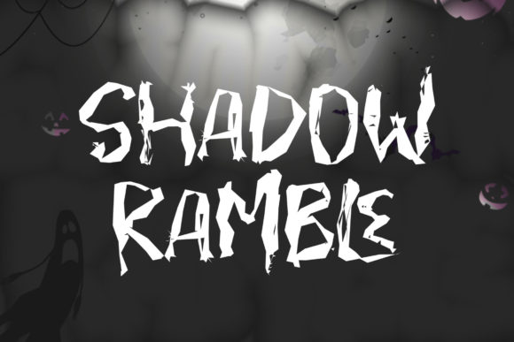 Shadow Ramble: Bold Graffiti Style for Creepy Designs